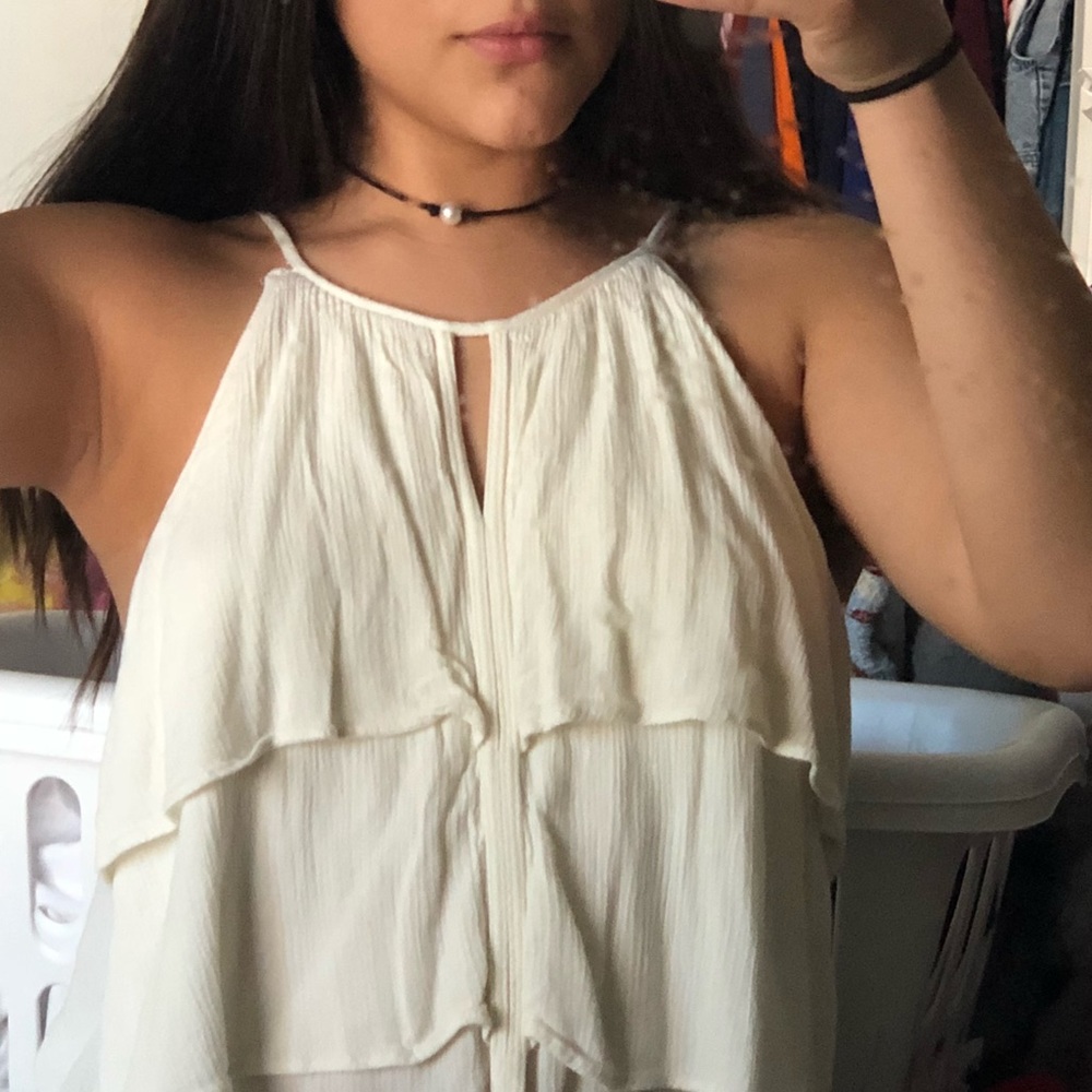 cute cream blouse